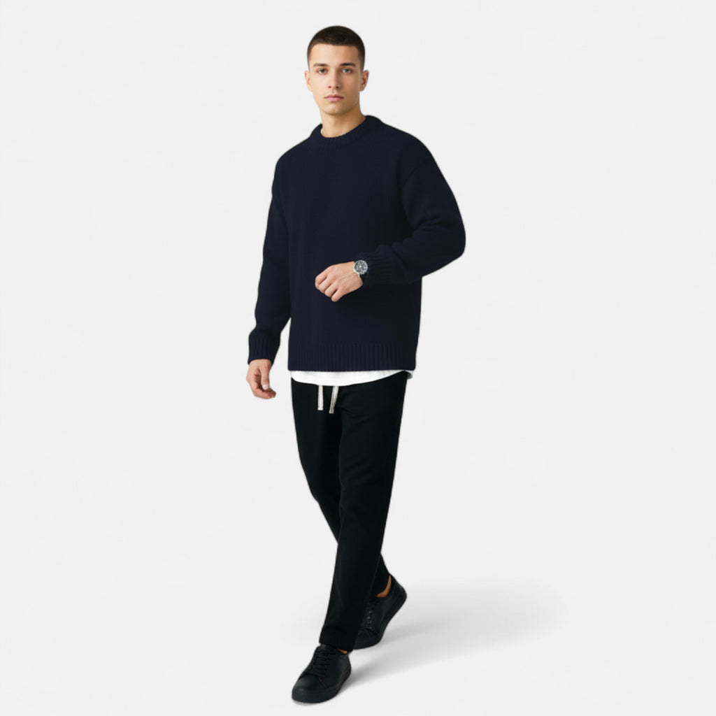 Foursten | Men’s Crew-Neck Knit Sweater