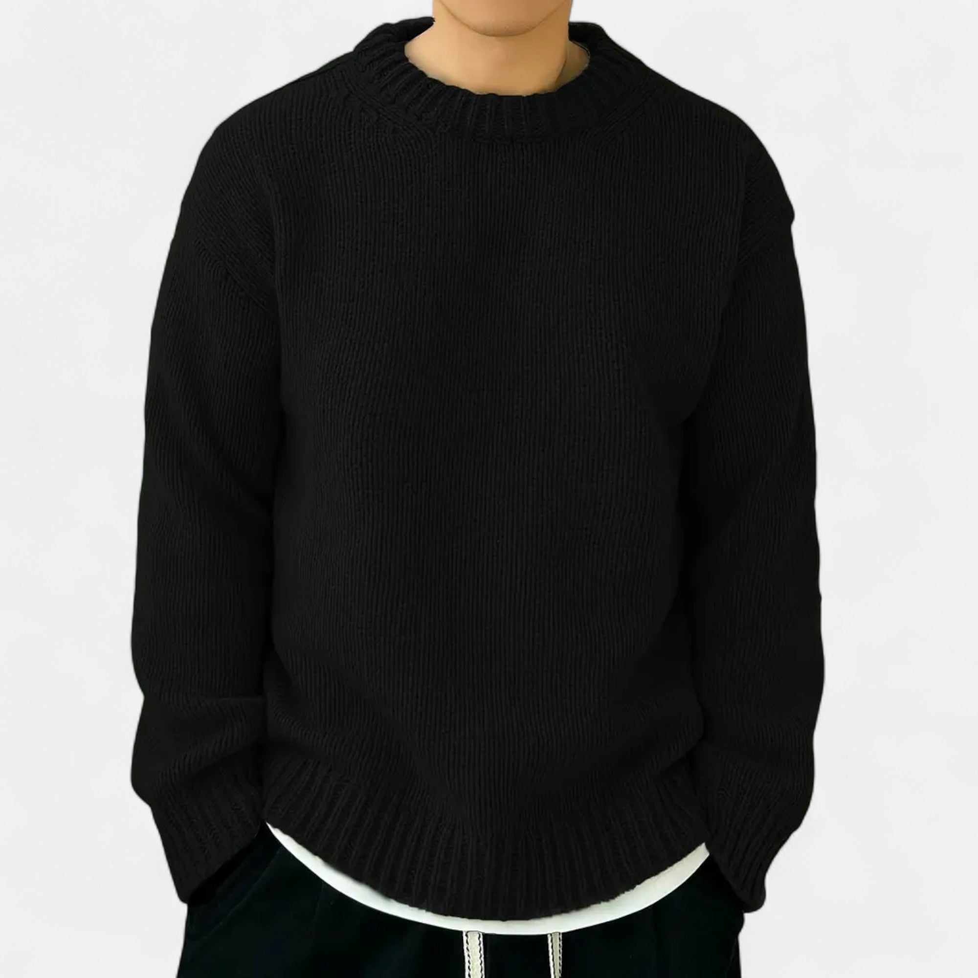 Foursten | Men’s Crew-Neck Knit Sweater