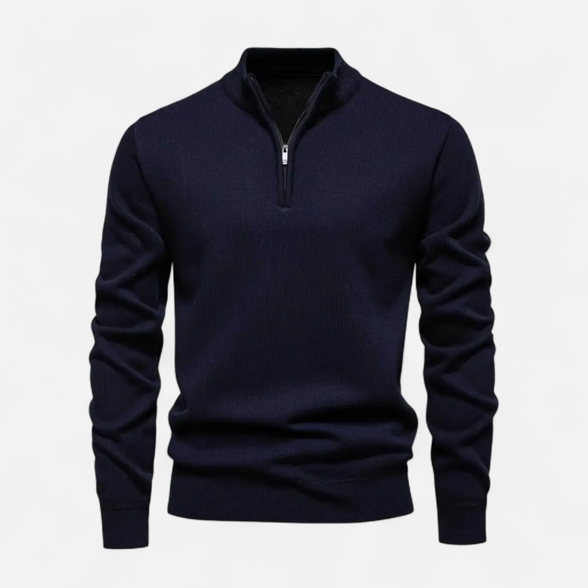 Foursten | Men’s Zip-Up Stand Collar Knit