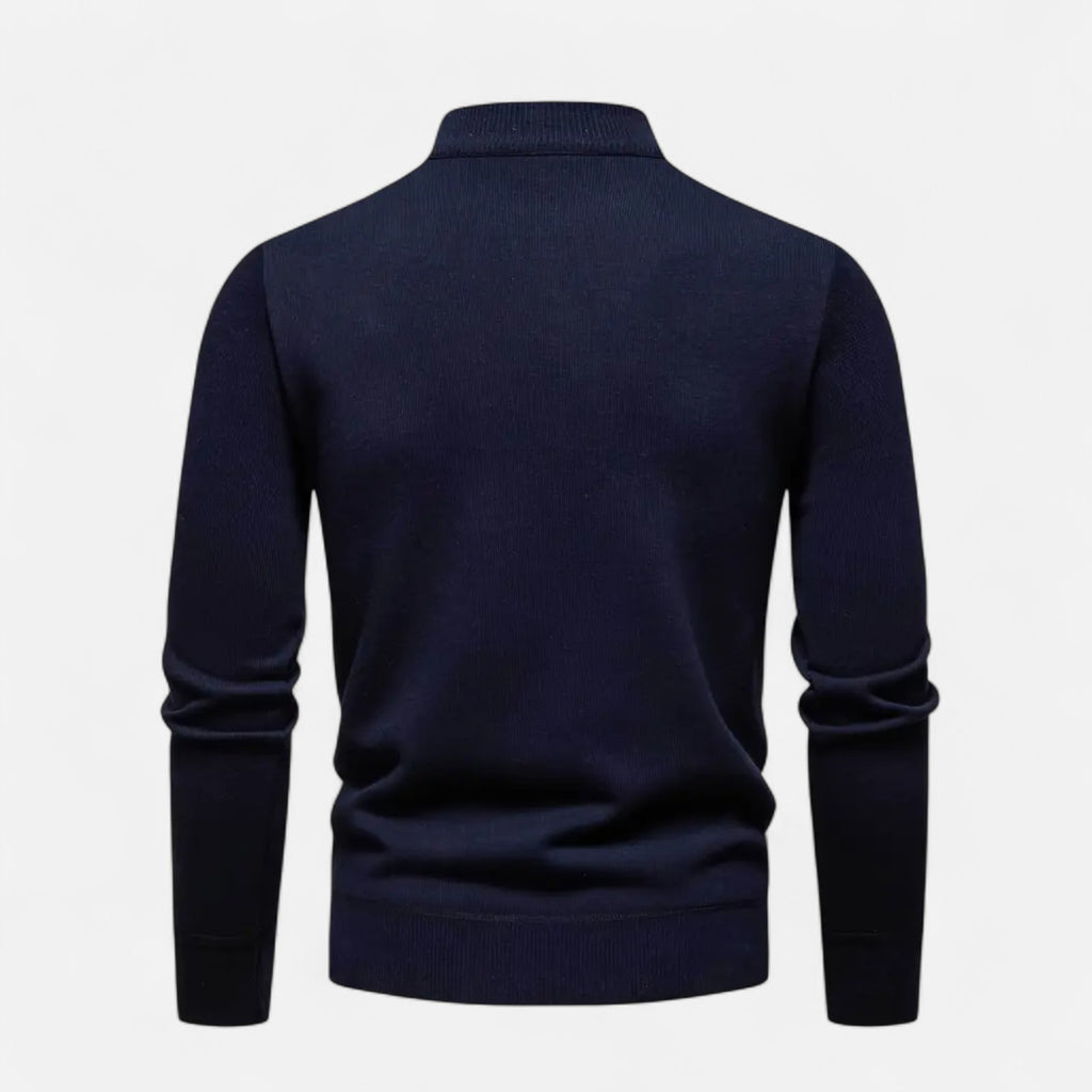 Foursten | Men’s Zip-Up Stand Collar Knit