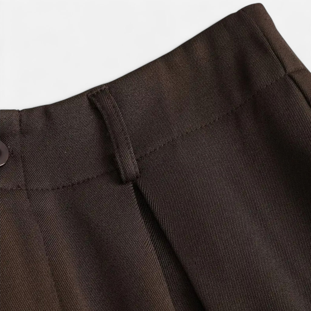 Foursten | Women’s Wide-Leg Pleated Trousers