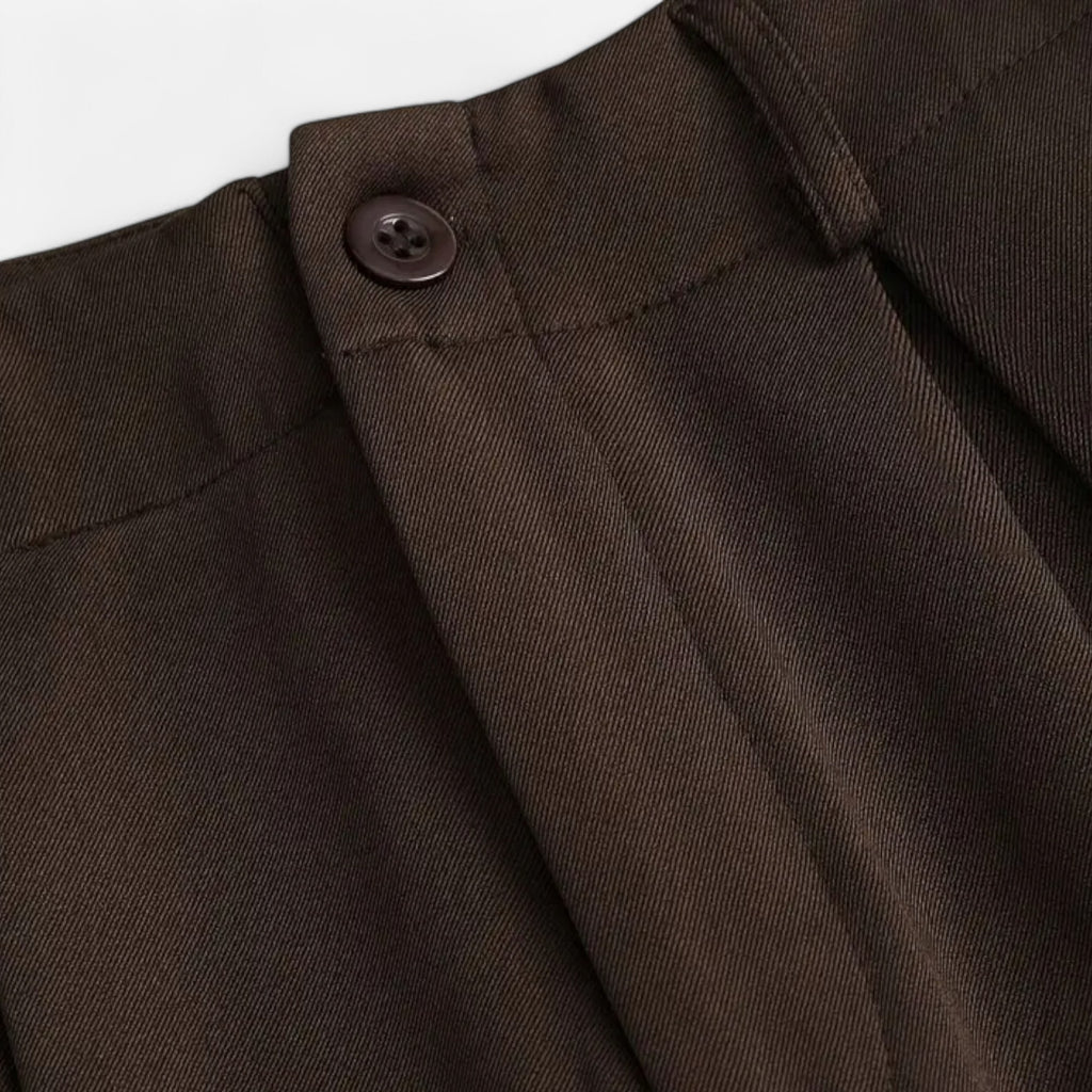 Foursten | Women’s Wide-Leg Pleated Trousers