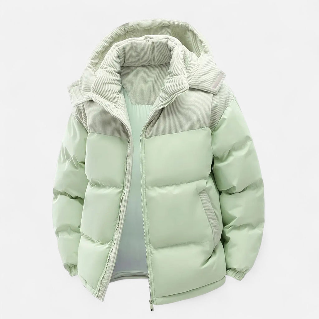 Foursten | Men’s Hooded Colour-Block Winter Jacket