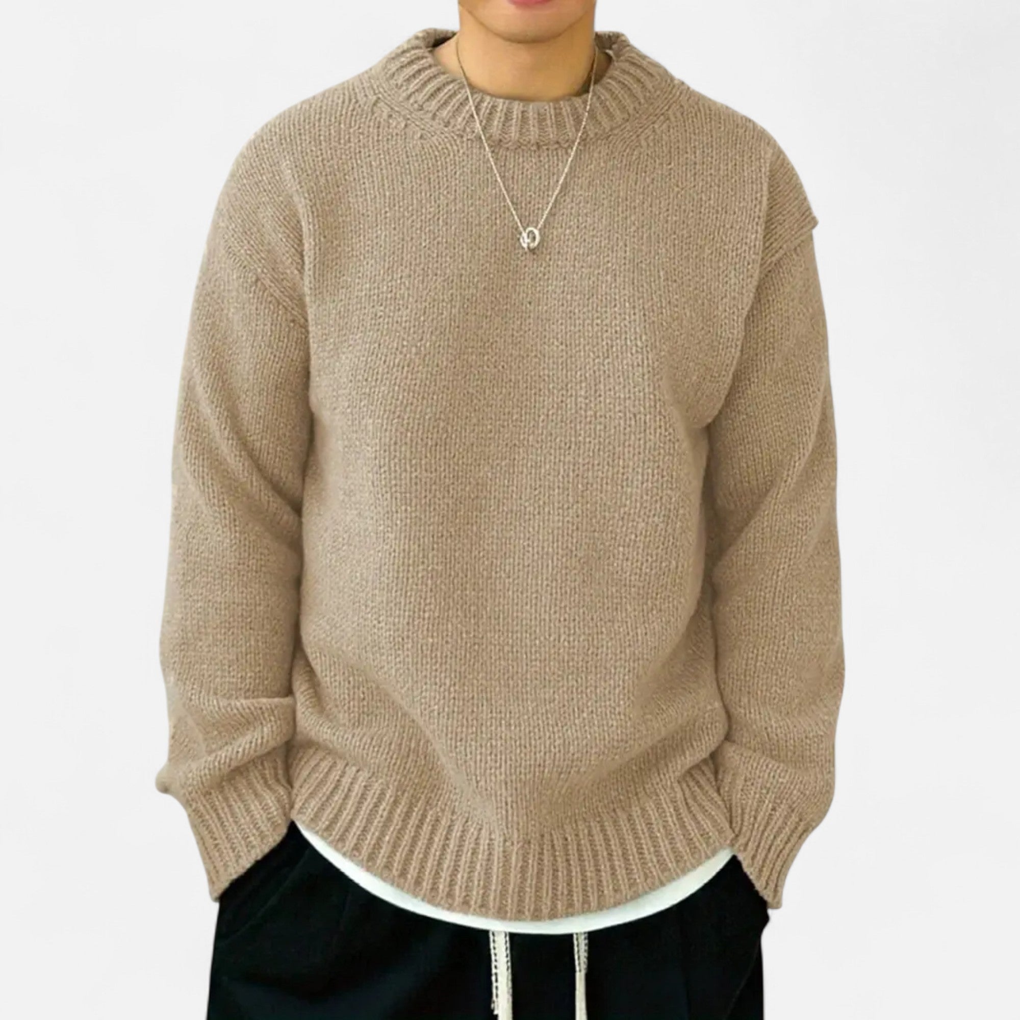 Foursten | Men’s Crew-Neck Knit Sweater