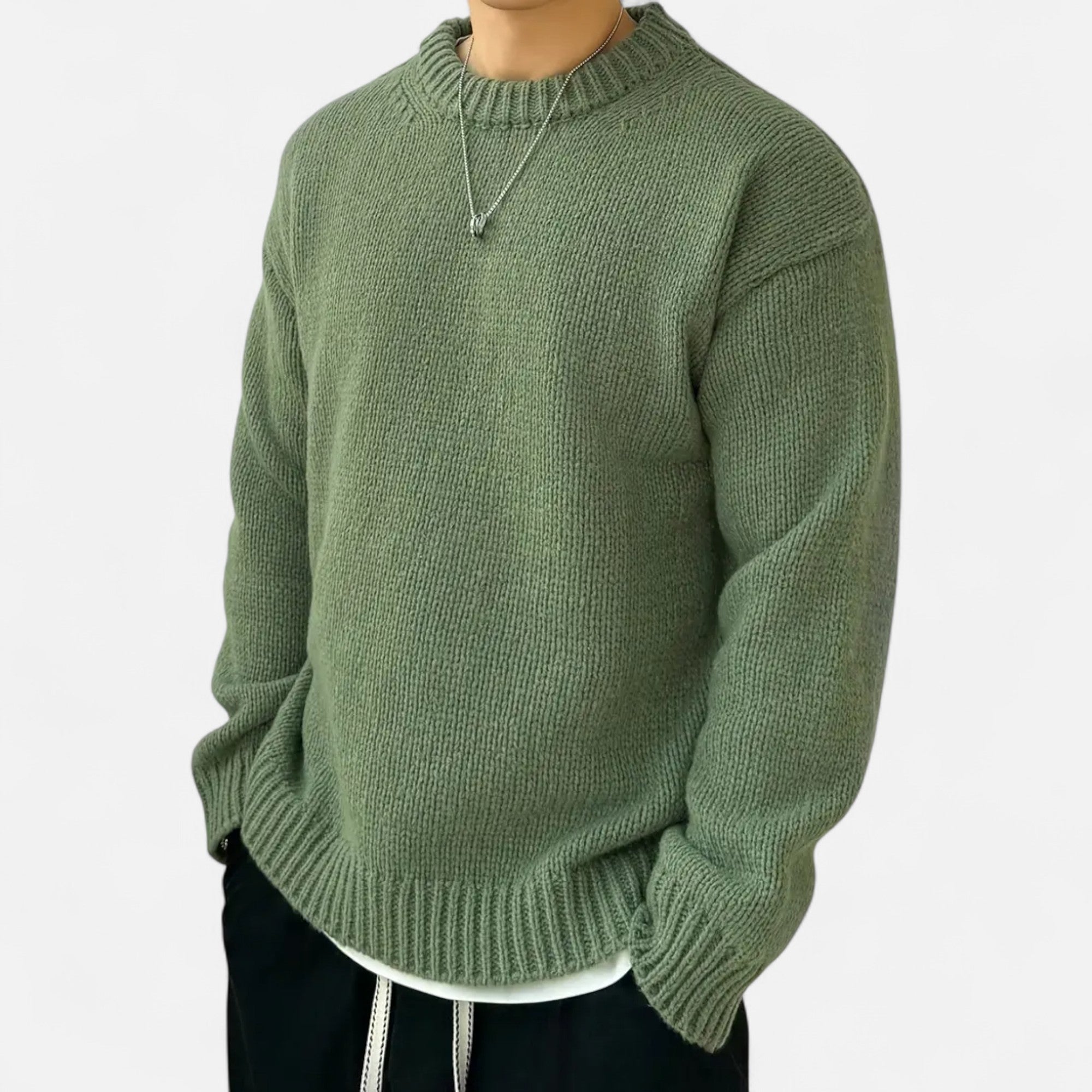 Foursten | Men’s Crew-Neck Knit Sweater