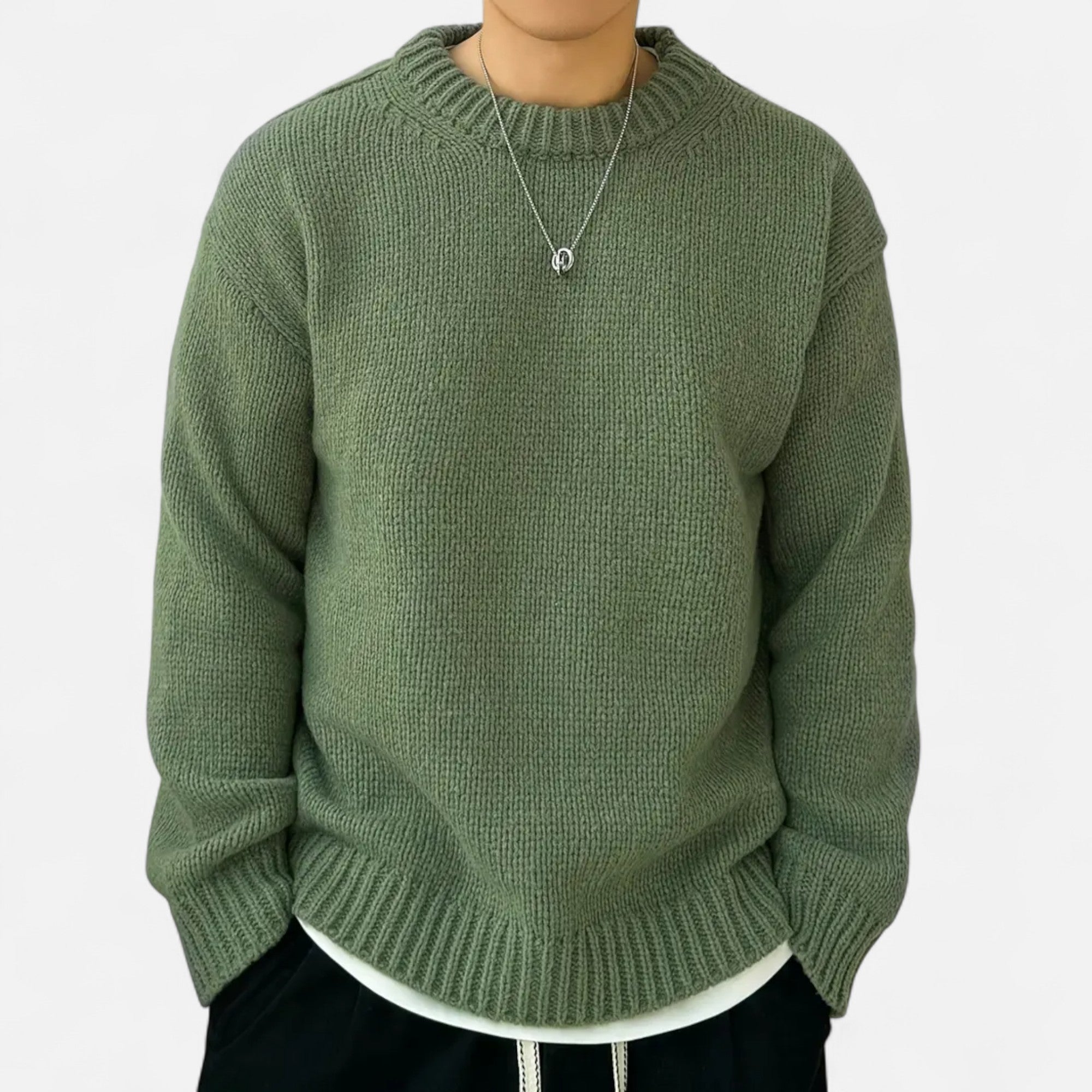 Foursten | Men’s Crew-Neck Knit Sweater