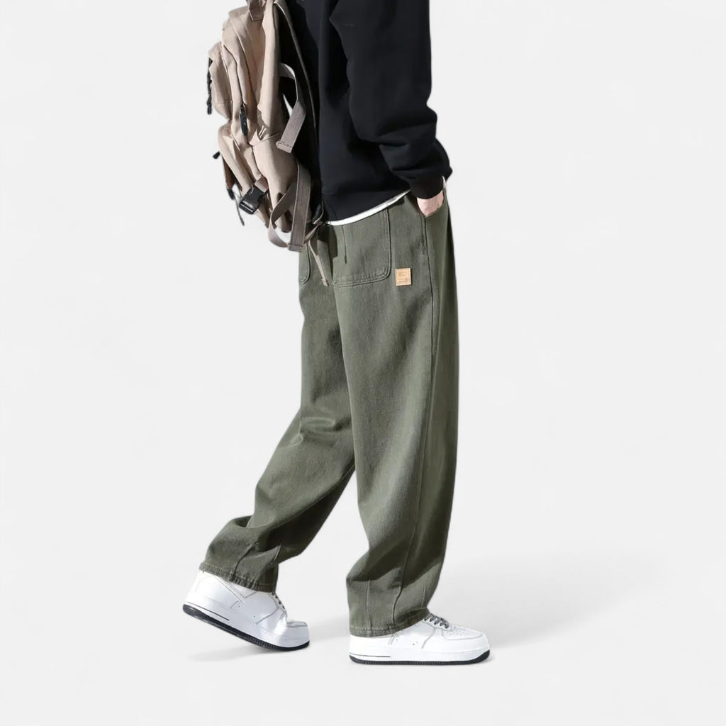Foursten | Men’s Cargo Trousers–Straight Fit