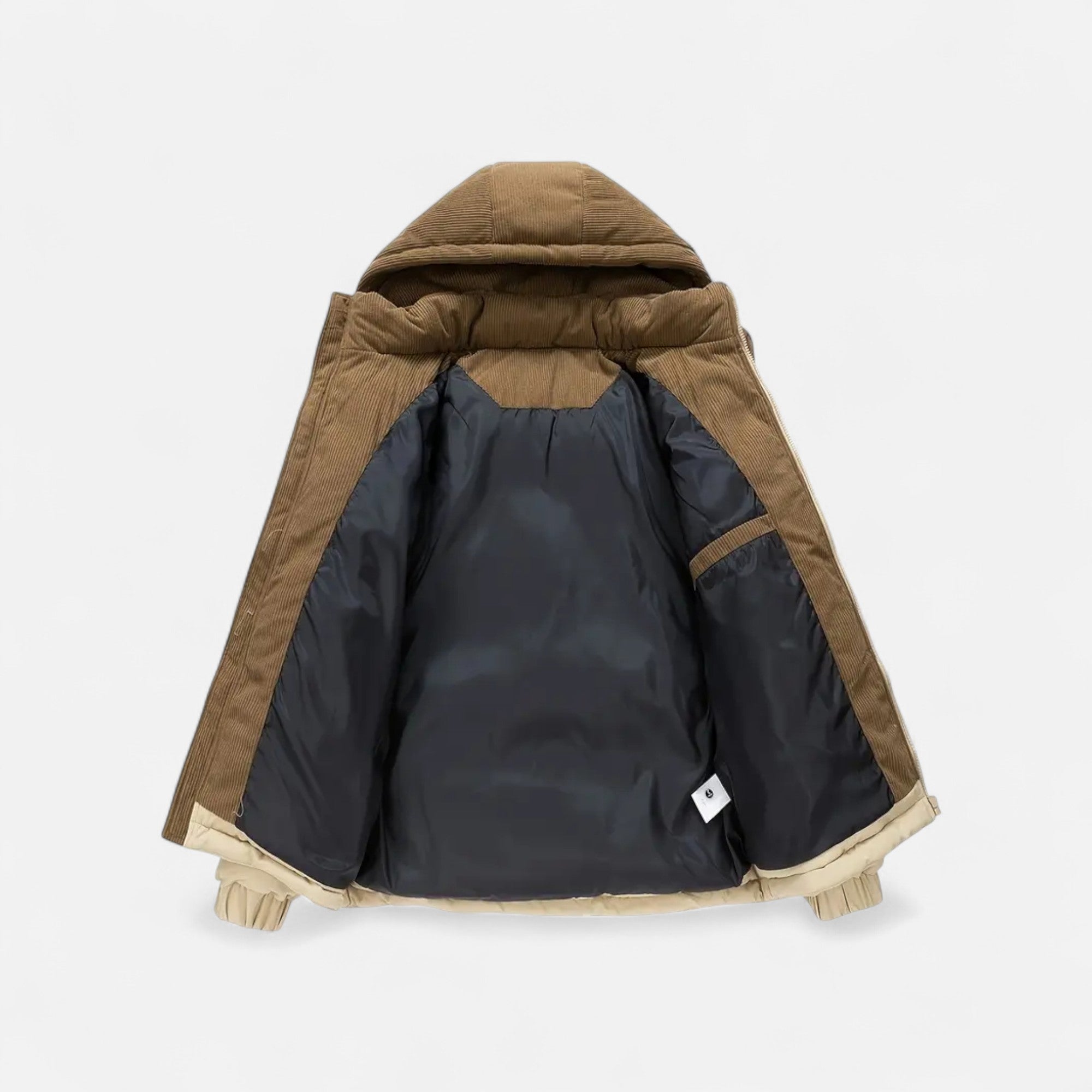 Foursten | Men’s Hooded Colour-Block Winter Jacket