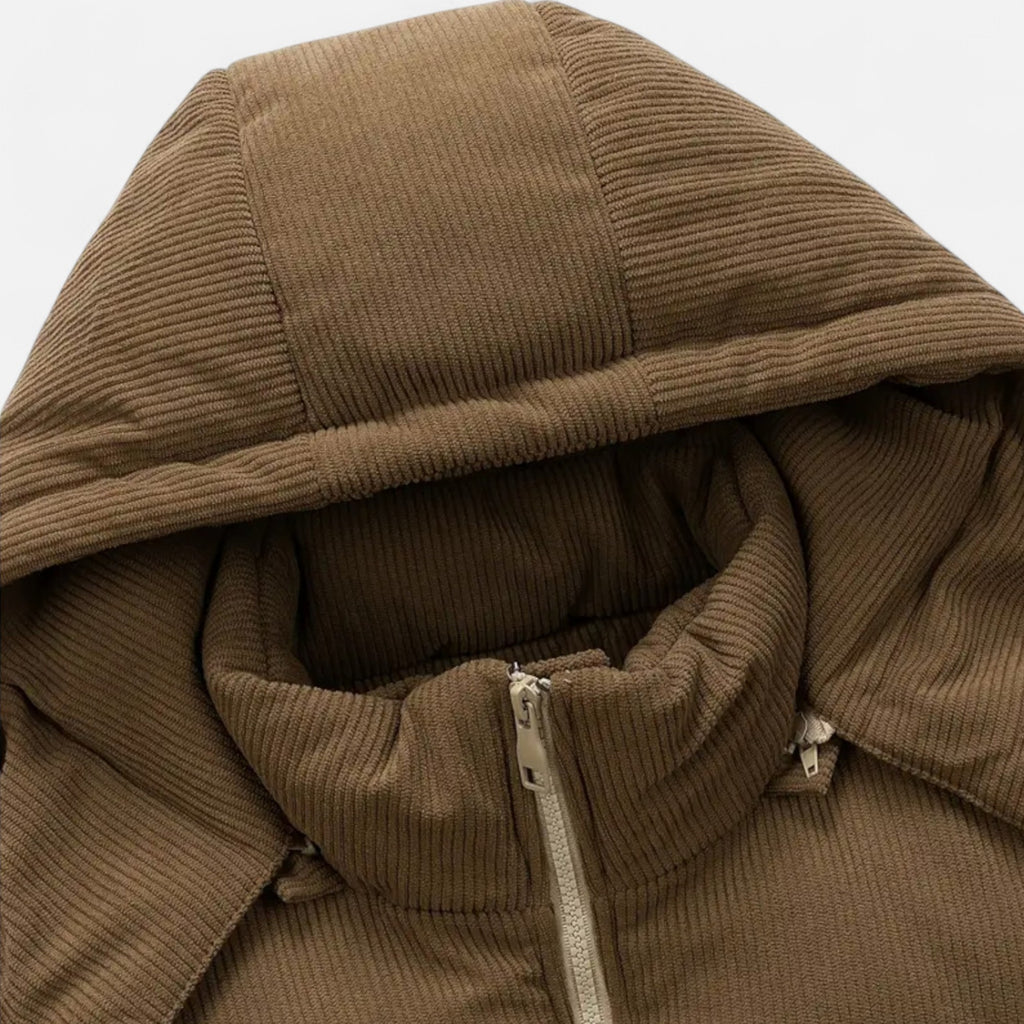 Foursten | Men’s Hooded Colour-Block Winter Jacket