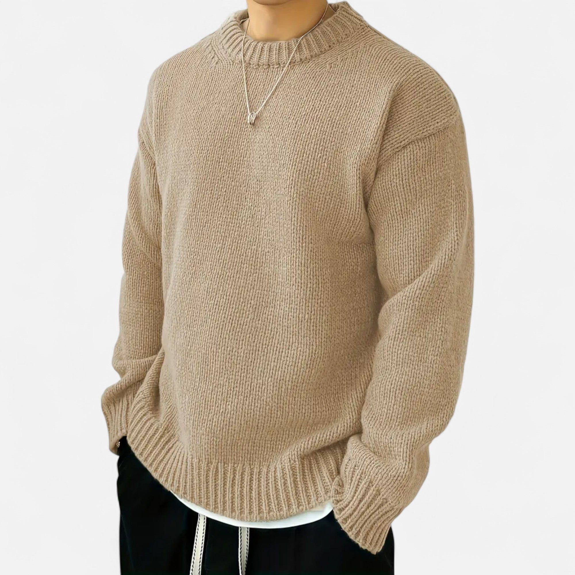 Foursten | Men’s Crew-Neck Knit Sweater