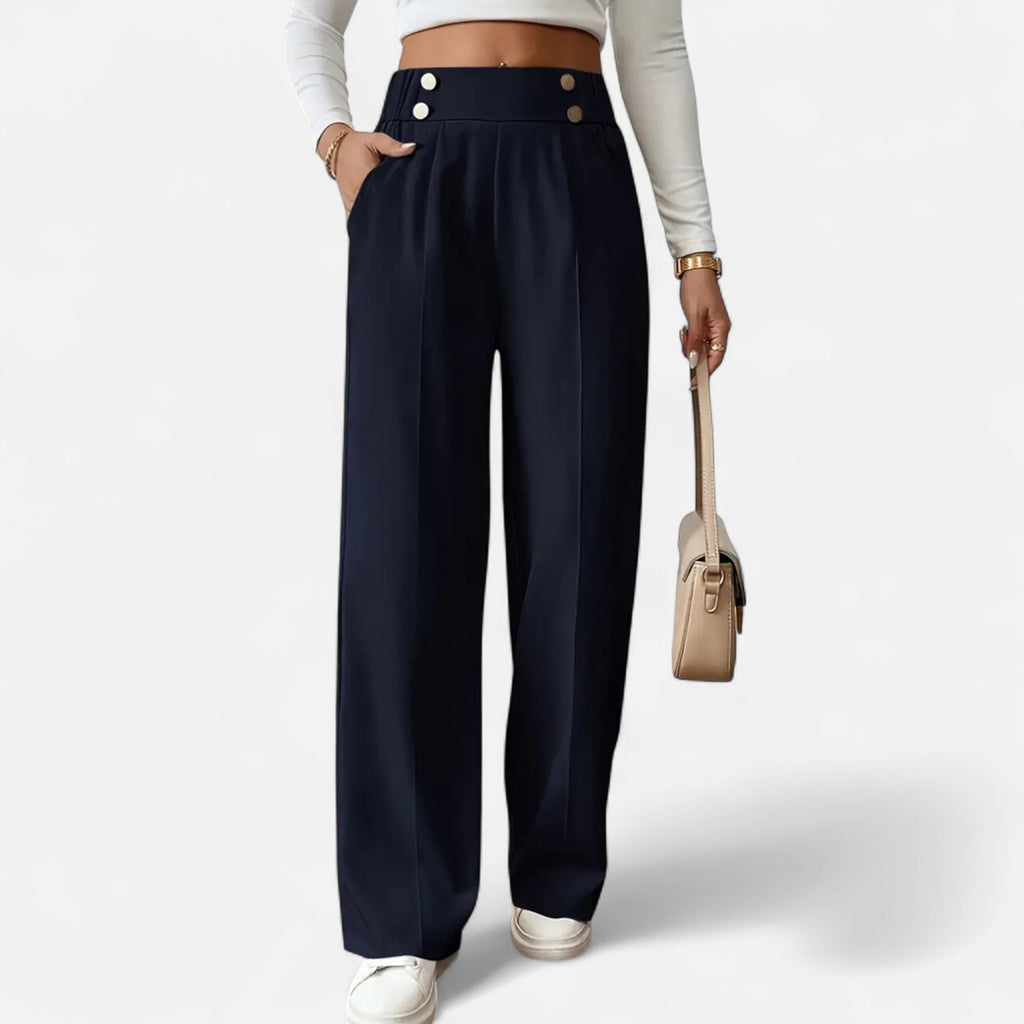 Foursten | Women’s High-Waist Wide-Leg Trousers